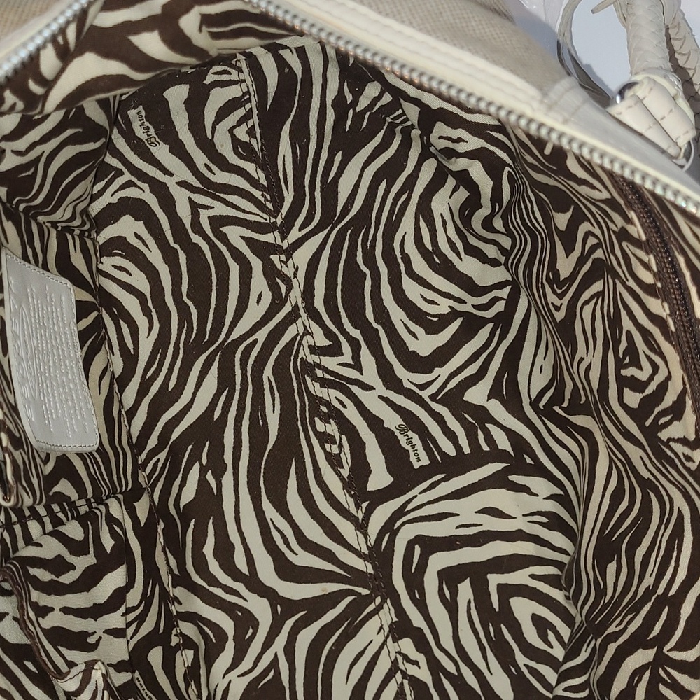 Brighton Sanibel Canvas & Leather Two Way Carry - Picture 9 of 11